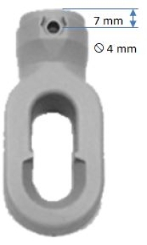 Preview: Kurbelring S806/1 in weiss zu Stobag Getriebe